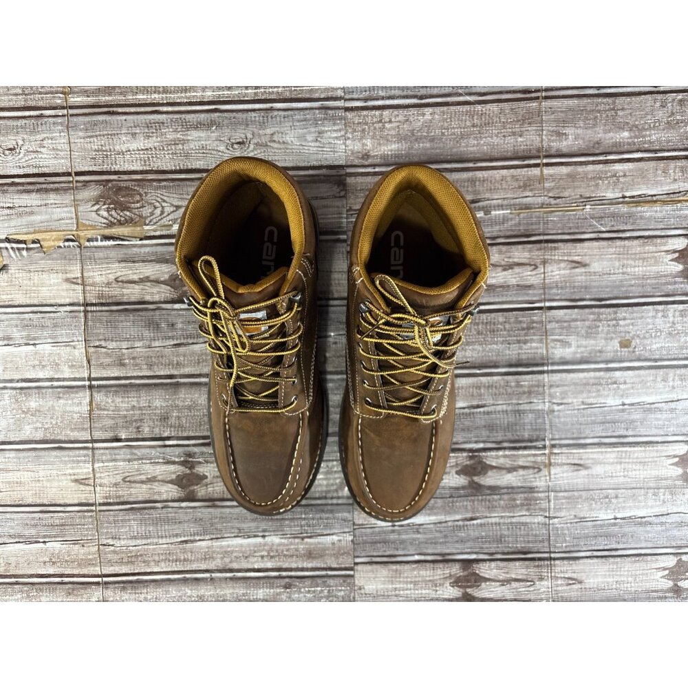 Carhartt 6" Waterproof Work Boots size 11 color Brown Style CMW6197 - Picture 2 of 12